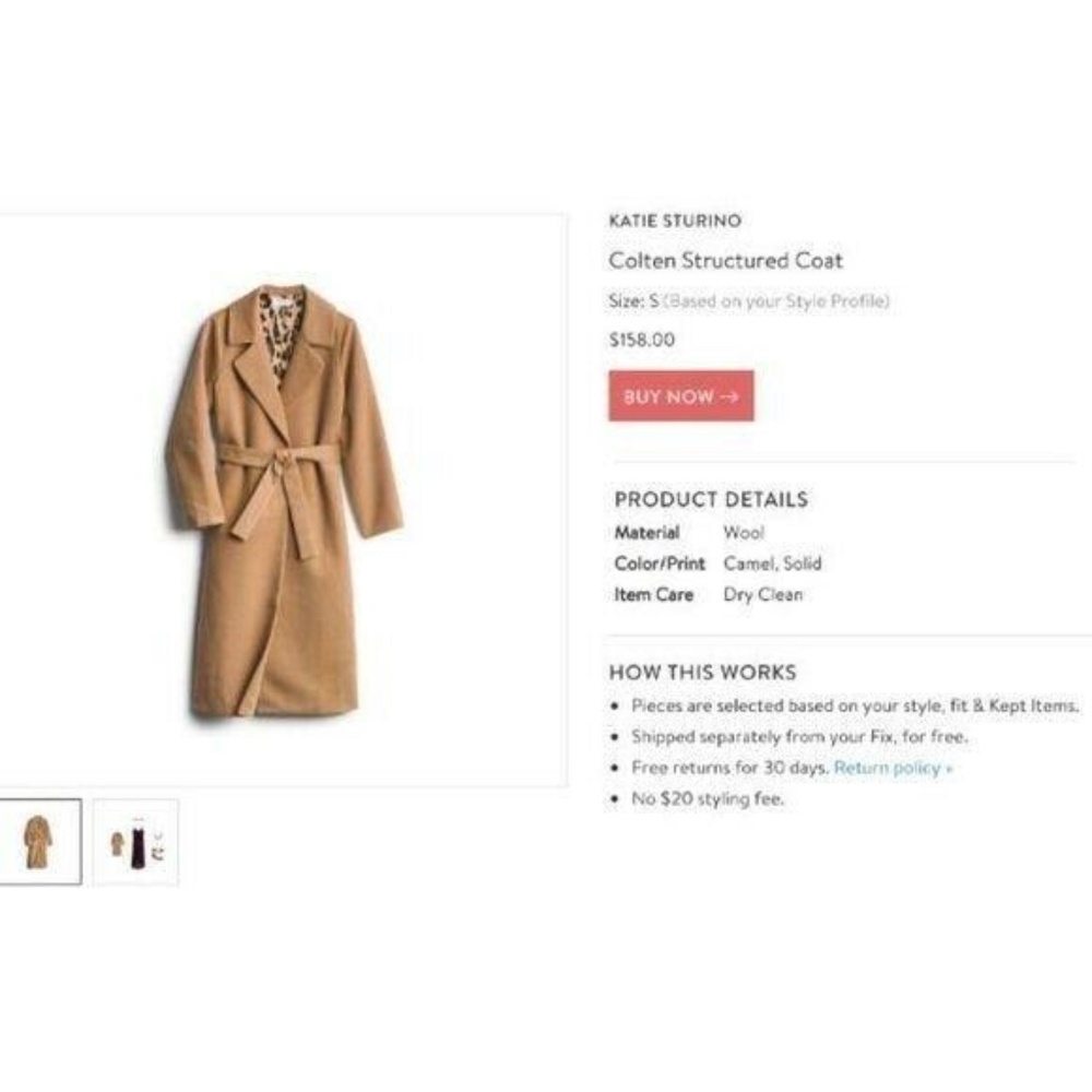 Katie Sturino Stitch Fix Brown Colten Trench Coat - Picture 6 of 9